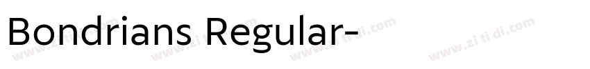 Bondrians Regular字体转换